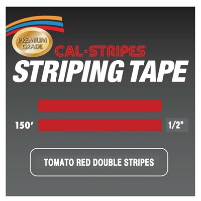 Cal-Stripes® Tomato Red Double Stripes 1/2
