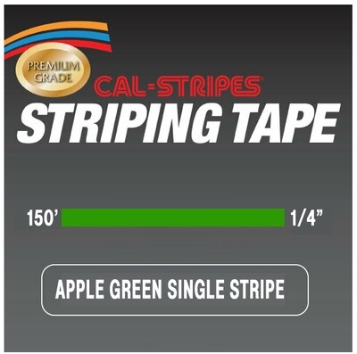 Cal-Stripes® Apple Green Single Pinstriping Tape 1/4