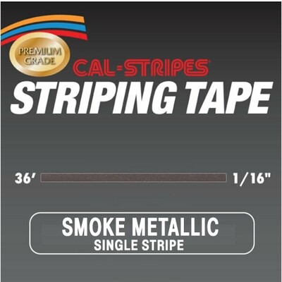 Cal-Stripes® Smoke Metallic Single Pinstriping Tape- 1/16