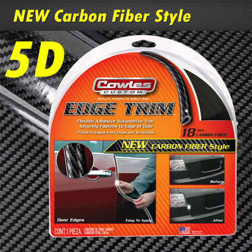 Cowles®T5603 Carbon Fiber Style Door Edge Guard 18'