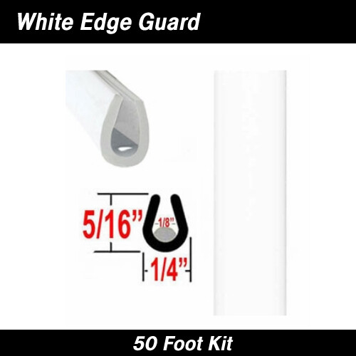 Cowles® 39-211-02 White Full Size Door Edge Guard 50' Kit
