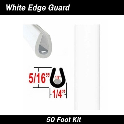 White Door Edge Guard/Trim For Cars 50' Kit