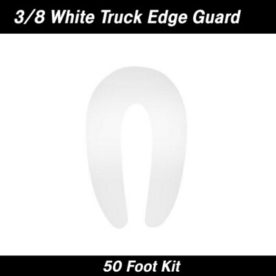 3/8" White Truck Edge Trim 50' Kit