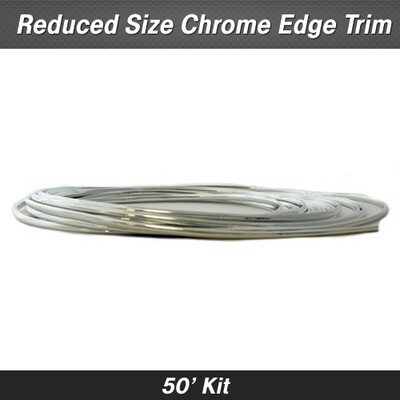 Chrome Reduced Size Edge Trim 50' Kit