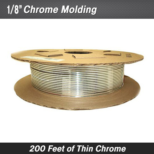 Thin Chrome Body Molding Trim 1/8" x 200'
