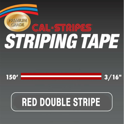 Cal-Stripes® Red Double Stripe 3/16