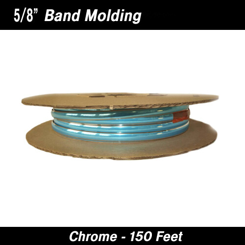 Chrome Band Wheel Well Molding 5/8" x 150 Reel