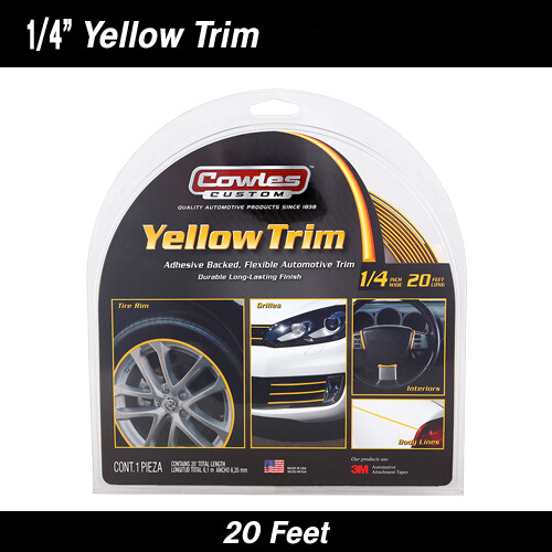 Cowles® S37526 Yellow Body Molding and Trim 1/4