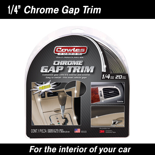 Cowles® S37530 Chrome Gap Trim 1/4