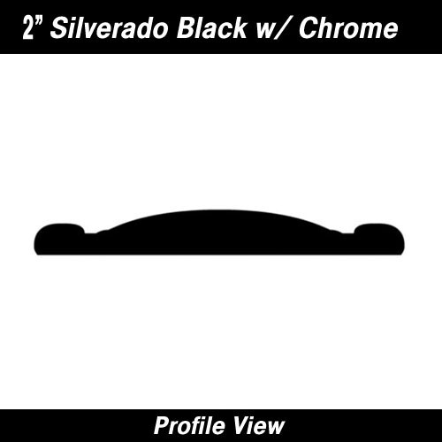 Silverado Black Molding w/ Chrome Truck Body Side Molding 2" x 30'