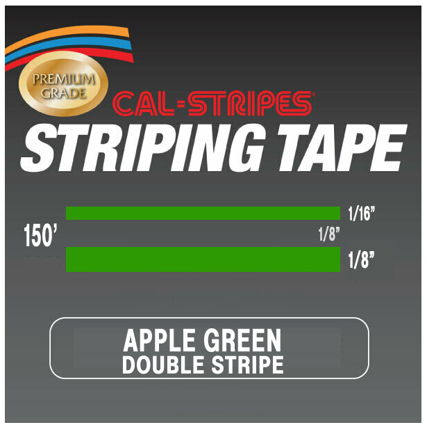 Cal-Stripes® Apple Green Double Stripes 5/16
