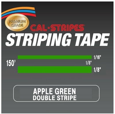 Cal-Stripes® Apple Green Double Stripes 5/16