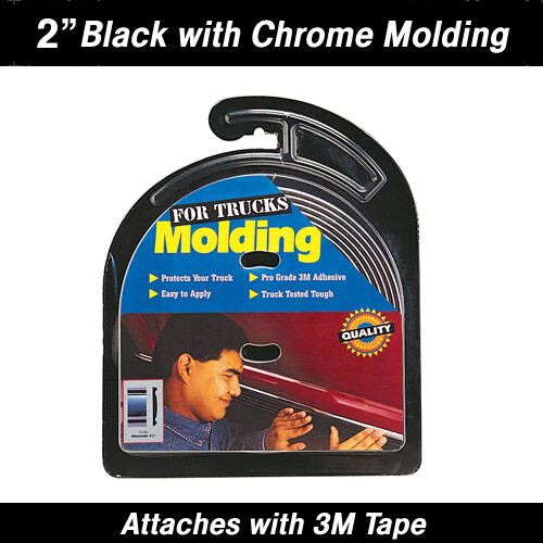 Cowles Custom Black W/ Chrome Molding – 2 X 30' Roll For Chevy Silverado Trucks