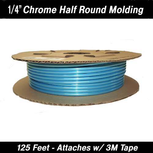 Cowles® 37-710 Chrome Half Round Trim 1/4