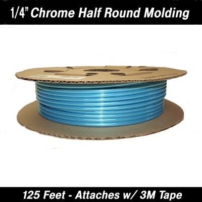 Cowles® 37-710 Chrome Half Round Body Side Trim 1/4
