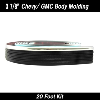 Cowles® 38-320 Chevy/GMC Black w/ Chrome Molding 3 7/8