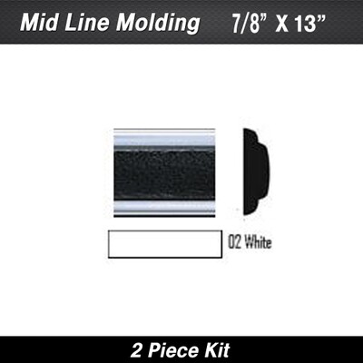 White Mid Line w/ Ends 7/8" x 13' (2)