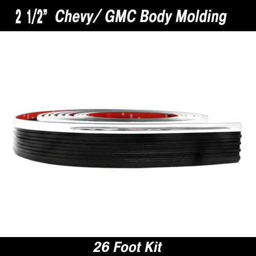 Cowles® 38-352 Chevy/GMC Black w/ Chrome Molding 2 1/2