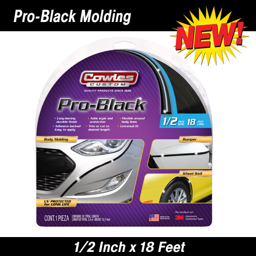 Cowles® S37751 Pro-Black Style Molding Trim 1/2