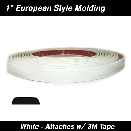 White European Style Body Trim Molding 1" x 24'