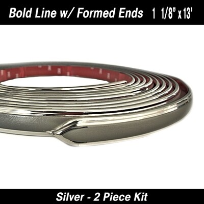 Silver Bold Line w/ Formed Ends 1 1/8th" x 13'