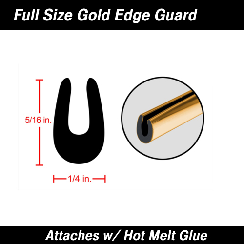 Cowles® 39-210 Chrome Full Size Door Edge Guard 50' Kit