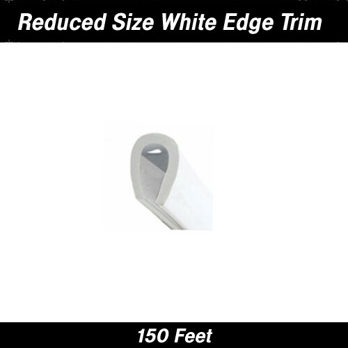 White Reduced Size Edge Trim 150 Feet