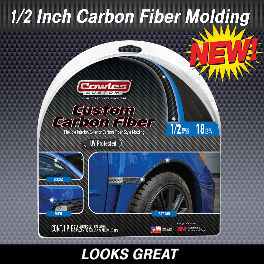 Cowles® S37755 Carbon Fiber Style Molding Trim 1/2