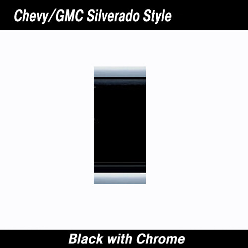 Silverado Black/Chrome Body Side Trim Molding 2 1/4" x 34'