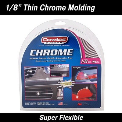 Cowles® S37780 Chrome Body Molding Trim 1/8