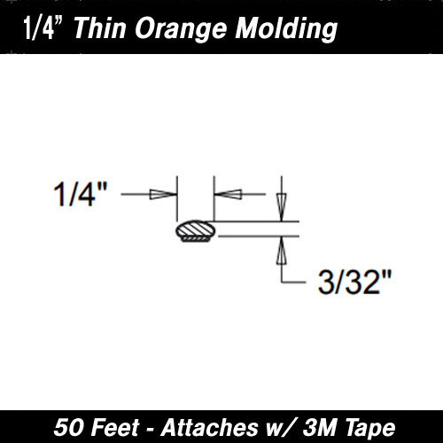 Cowles® Orange Custom Molding Trim 1/4