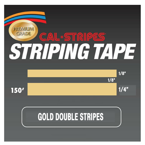 Cal-Stripes® Gold Metallic Double Stripes 1/2