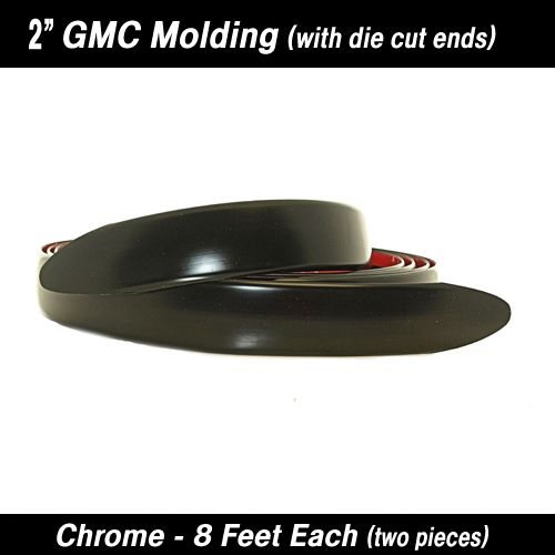 GMC Black Body Molding w/ formed ends 2 GMC Black Body Molding w/ formed ends 2" x 8' Kit
