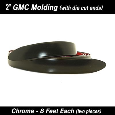 GMC Black Body Molding w/ formed ends 2" x 8' Kit