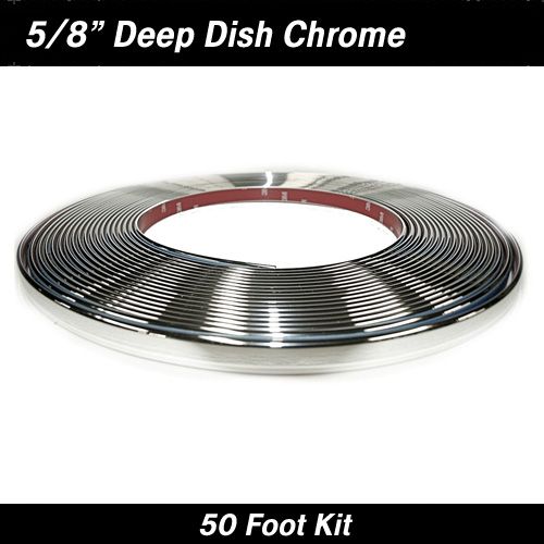 Chrome Dish Style Body Molding 5/8" x 50'