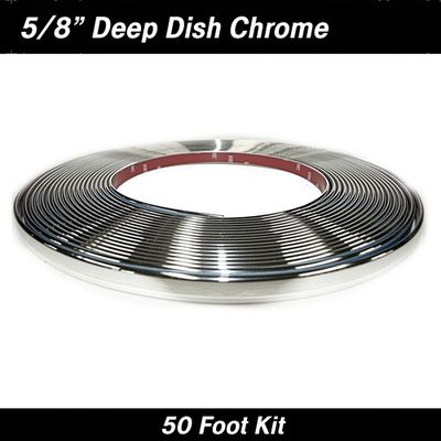 Chrome Dish Style Body Molding 5/8" x 50'