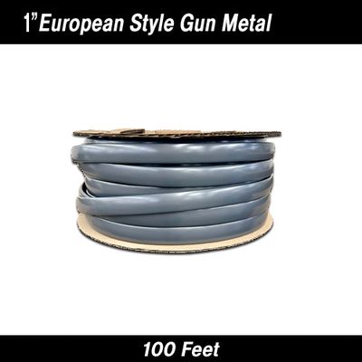 Gun Metal European Style Body Side Molding 1" x 100'