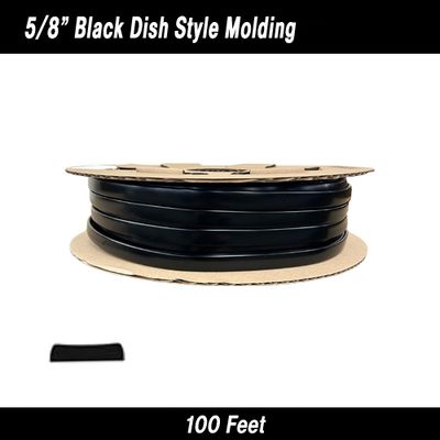 Black Dish Style Body Molding for RV/Campers 5/8 Black Dish Style Body Molding for RV/Campers 5/8" x 100'