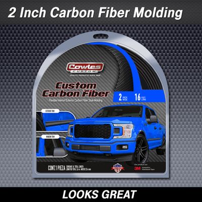 Carbon Fiber Style Truck Bodyside Molding 2" x 16'