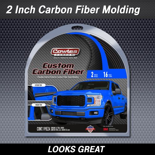 Carbon Fiber Style Truck Bodyside Molding 2 Carbon Fiber Style Truck Bodyside Molding 2" x 16'