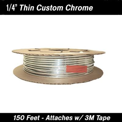 Custom Chrome Body Trim 1/4" x 150 Feet