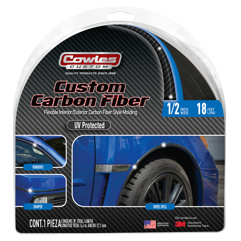 Carbon Fiber Style Bodyside Molding Trim 1/2 Carbon Fiber Style Bodyside Molding Trim 1/2" x 18'