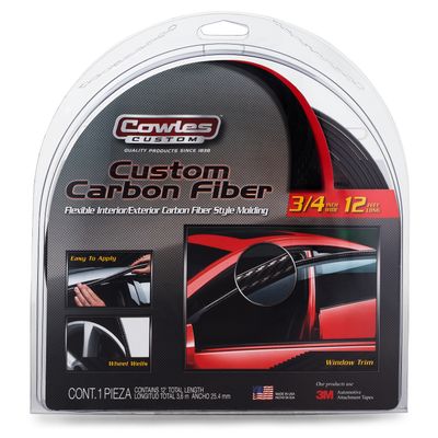 Carbon Fiber Style Body Side Molding 3/4" x 12'