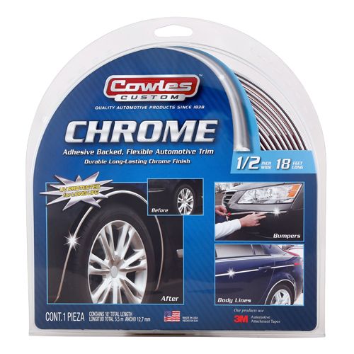 Flexible Chrome Body Side Molding Trim 1/2 Flexible Chrome Body Side Molding Trim 1/2" x 18'