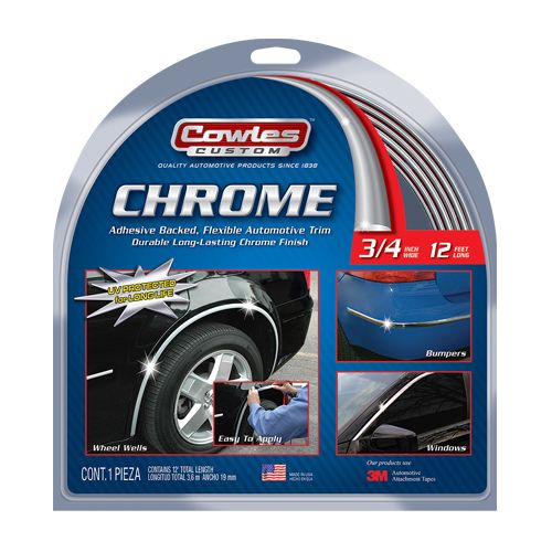 Flexible Chrome Body Side Molding Trim 3/4 Flexible Chrome Body Side Molding Trim 3/4" x 12'