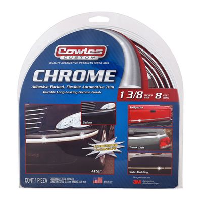 Flexible Chrome Body Side Molding 1 3/8" x 8'