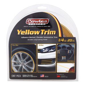 Flexible Yellow Body Molding and Trim 1/4" x 20'