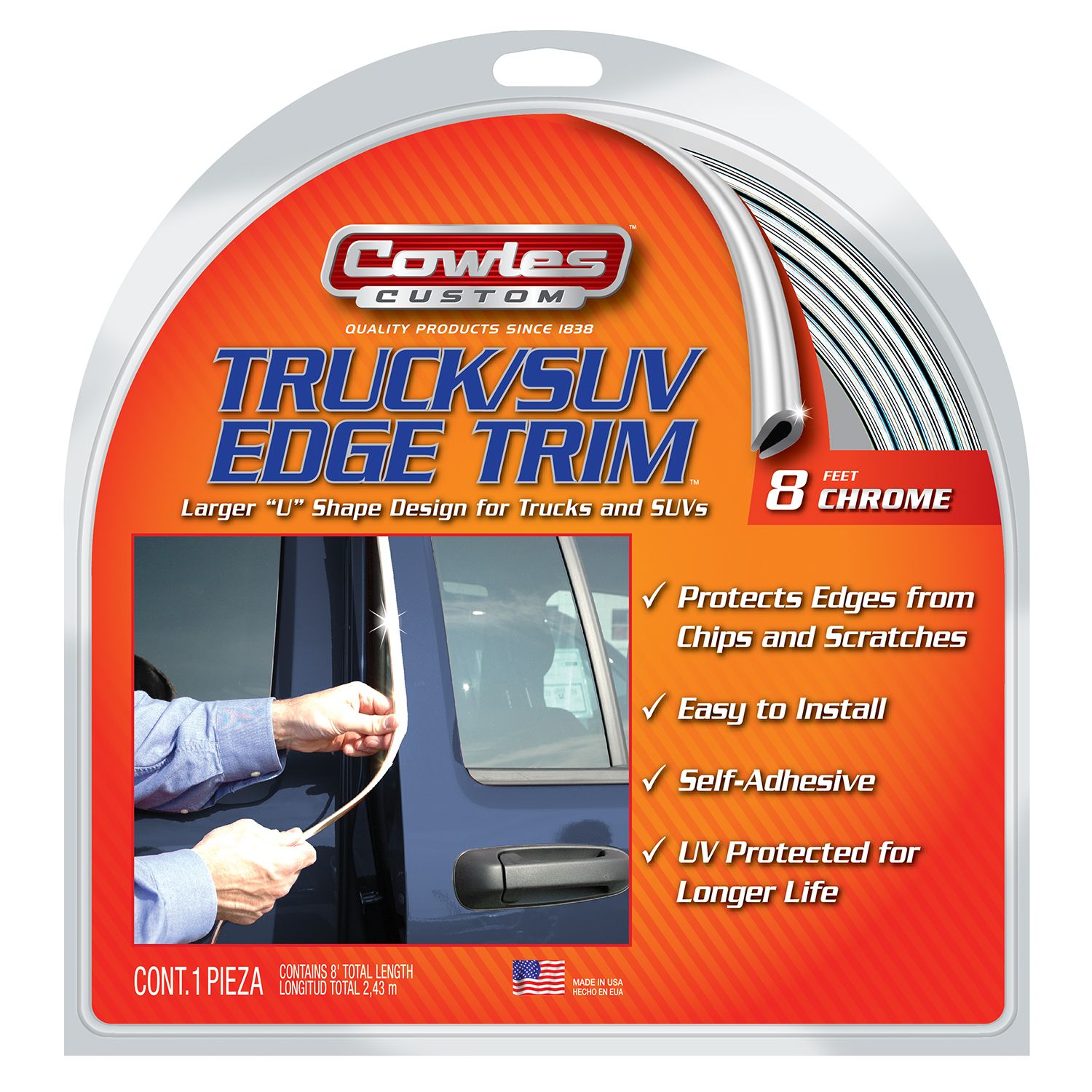Custom Chrome Truck Edge Guard Trim 3/8 Custom Chrome Truck Edge Guard Trim 3/8" x 8'