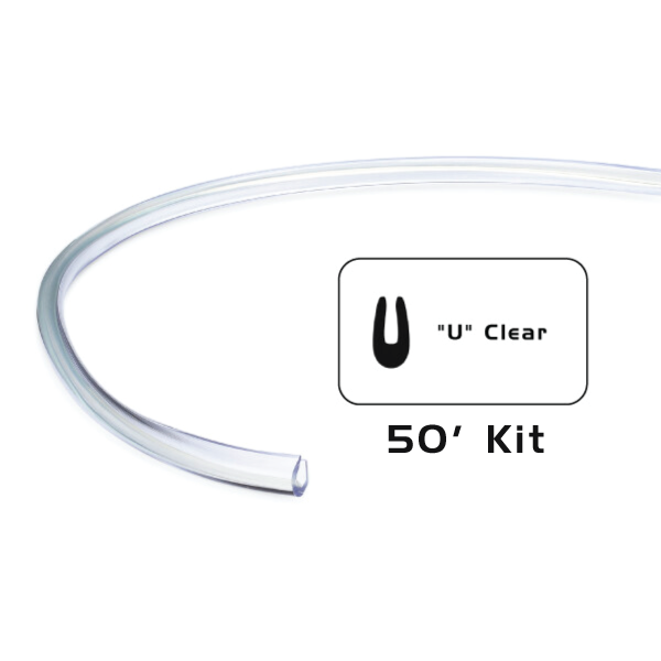 Cowles® 39-212 Clear Full Size Door Edge Guard Trim 50' Kit