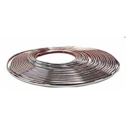Chrome Half Round Trim Molding - 1/4" x 50' Kit